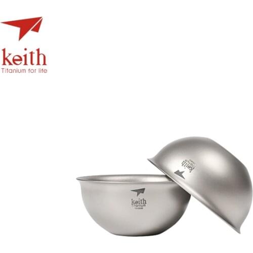 Keith Double Wall Pure Titanium Chinese Kongfu Tea Cup Water Mug Outdoor Travel Hiking Picnic Tableware Tea Cups Only 22g
