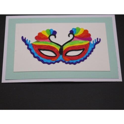 Handsome mask cutting mold mold embossing card scrapbooking card album decoration metal crafts