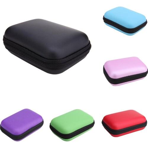 Mini External Storage Hard Case Bags Headset Earphone Cable Carry Storage Box for Phone USB Cable Charger Power Bank Case New
