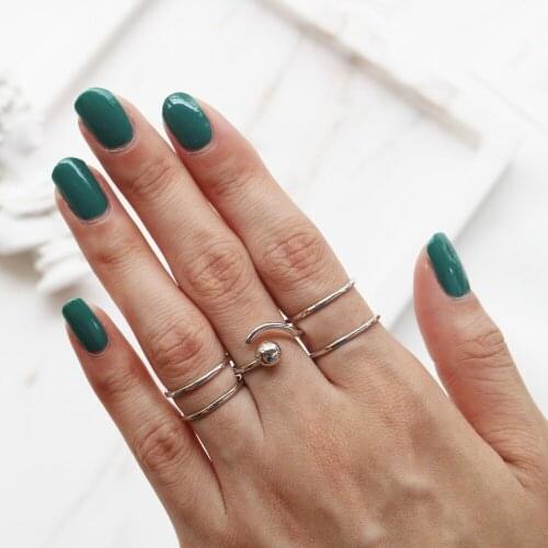 Minimalism 100% Authentic S925 Sterling Silver Double Rows 2Lins Ring Fine Jewelry J217