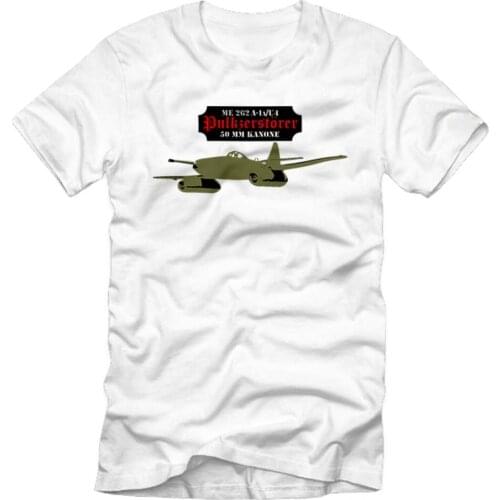 Me 262 A-1a U4 Line Destroyer Steel Rage Hunting Bomber Men T Shirt Short Casual harajuku men clothing