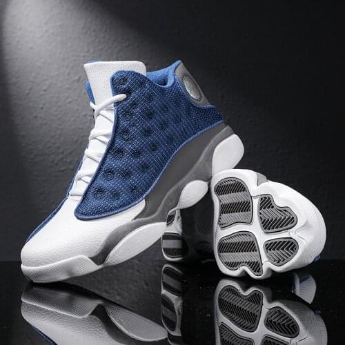 Men Basketball Shoes Breathable Mixed Color Sports Ankle Boots Athletic Training Boots Durable Rubber Outsole Sneakers Big Size