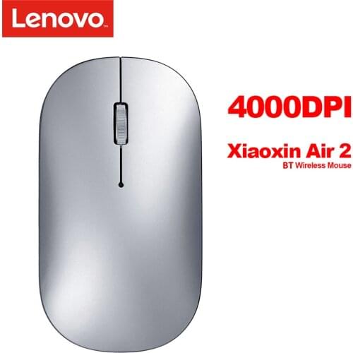 Lenovo Xiaoxin Air 2 4000DPI 2.4GHz Wireless Mouse with CNC Polishing Bluetooth 4.0 Dual-Mode Mouse for Windows Lenovo Laptop