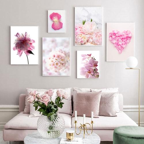 5D DIY Diamond Painting Pink Flower Cross Stitch Kit diamond mosaic Diamond Embroidery Full Square/Round Drill diamond paint