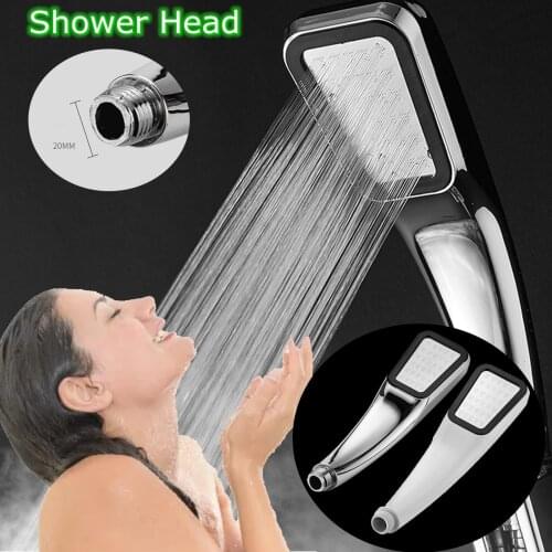 High Pressure Shower Head Bathroom 300 Holes Water Saving Shower Head Powerfull Boosting Spray Bath Handheld Shower Head