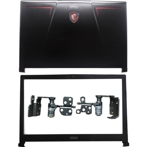 NEW Original Laptop LCD Back Cover/Front Bezel/Hinges For MSI GP73 GP73M MS-17C1 3077C7A211 3077C1B214 Metal Black