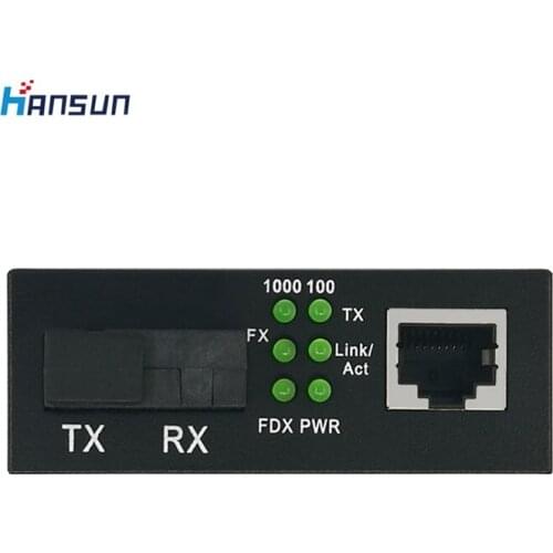 Single mode dual fiber media converter 10/100/1000 media converter 2sc