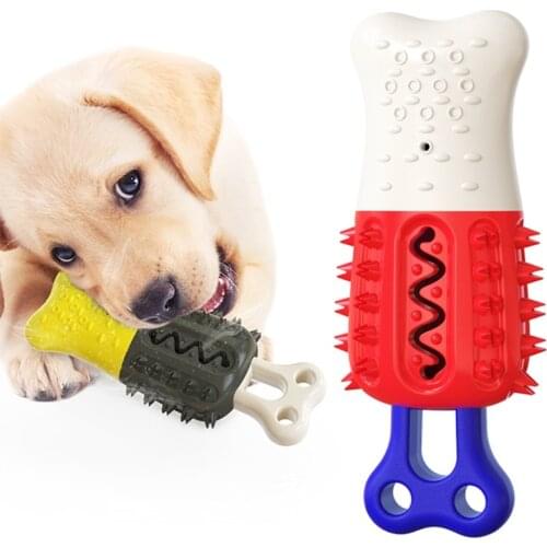 Pet Dog Cooling Chewing Toy Water Frozen Teething Cleaning Bones Toys Summer Interactive Supplies