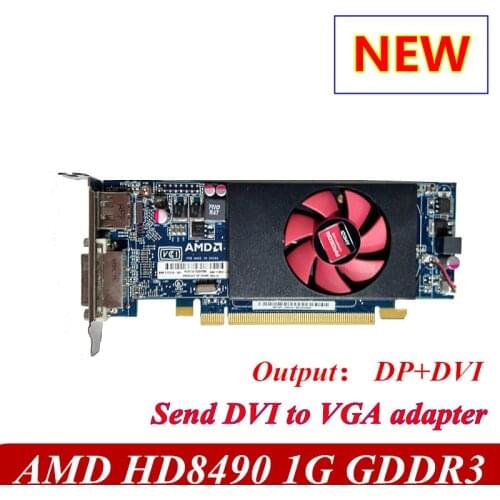 Original AMD HD8490 real 1G graphics card small chassis half-height knife card DP port LOL game to send DVI to VGA adapter