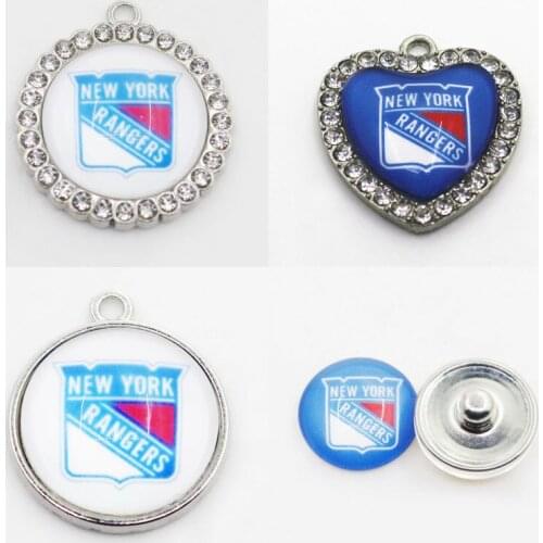 Ice Hockey Sport New York Charms Rangers Dangle Charms Mix Style DIY Pendant Bracelet Necklace Earrings Jewelry Accessories