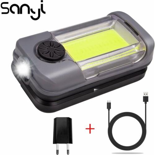 Portable XP +COB Flashlight Super Bright LED Lantern Built-in Charging Battery Linternas for Camping Rotary Switch Torch Lamp