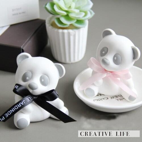 PRZY Cute Bear Cake Mold Tool Silicone Animal Panda Soap Candle Mould Resin Clay Baking Tools Rubber Eco-friendly 001