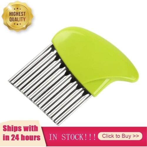 Wave Onion Potato Slicer Cutter Wrinkled French Fries Salad Corrugated Cutting Chopped Potato Slices Knife Kitchen Gadgets