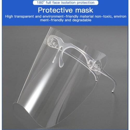 Double Sided Film Face Shield Anti-fog Full Face Protective Sunglasses Anti-saliva Oversize Protector Goggle Unisex Outdoor