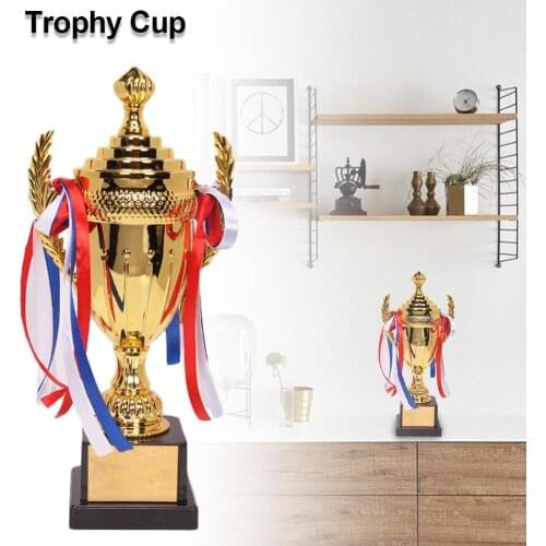 Trophy Cup Awards Medal Gold-plated Fantasy Football Trophy Cup Award Souvenir Trophy For Sports Meeting Competitions Supplies