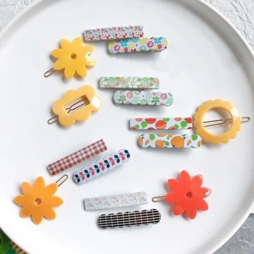 Japanese soft girl small fresh fruit flower hairpin Lolita girl heart frog button bangs clip hair accessories