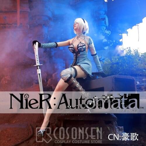 2B NieR Automata Cosplay Women Game DLC YoRHa 2B Cosplay Costume Women Fancy Dress COSPLAYONSEN