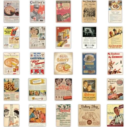 10/50PCS Europen Retro Posters Graffiti Stickers for Cartoon DIY Laptop Luggage Skateboard Decor Toy Luggage Decals Sticker