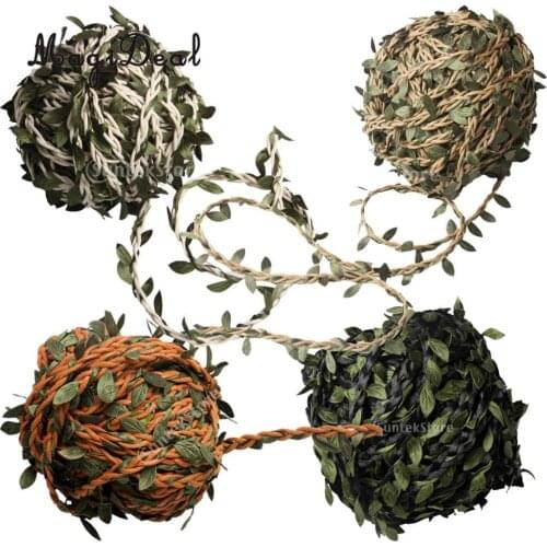 10m Artificial Ivy Leaf Garland Plants Vine Fake Foliage Flowers Home Decoration Suede Flower Rattan Wall Book Hair Decor