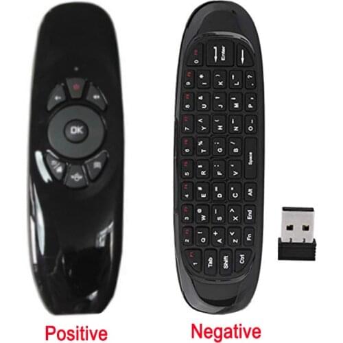 C120 Multi-Language Version Wireless Air Mouse Mini Keyboard Mouse Somatosensory Gyroscope Double-Sided Remote Control