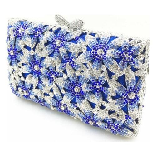 Diamond Evening Bags Box Day Clutch Crystal Evening Wedding Party Banquet Purses with Chain Handmade Beaded Handbag Totes bags