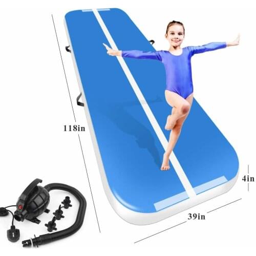 Big Discount 100*300*10cm Airtrack Inflatable Air Tumbling Air Track Gymnastics Mats Training Board Equipment Floor