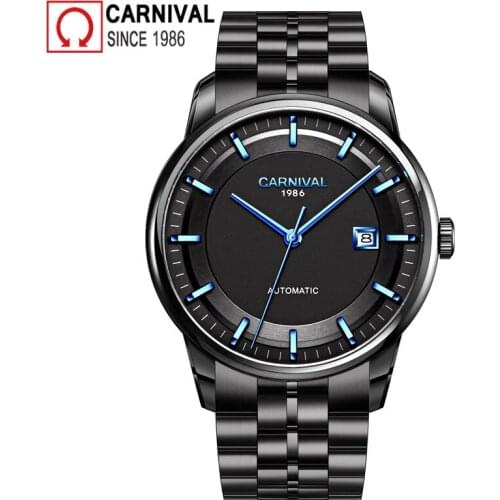 Reloj Hombre CARNIVAL Automatic Watches Men Luxury Brand Waterproof Fashion Mechanical Military Wristwatch Man Relogio Masculino
