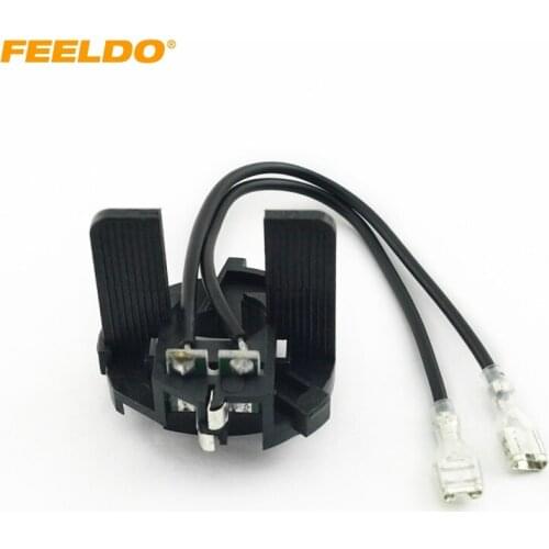FEELDO 10pcs Car Bulbs Socket Conversion Adapter For Volkswagen MK7 Golf7/GTI H7 HID Xenon Bulbs Holders Adapters