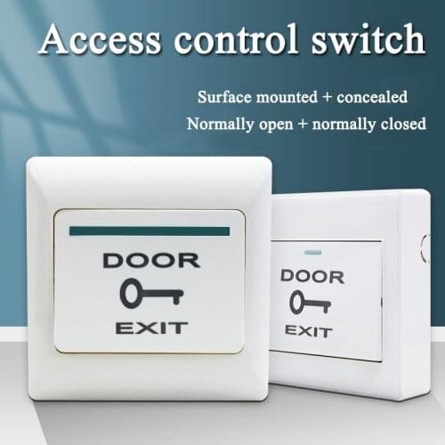 KINJOIN Door Exit Button Release Push Switch for Access Control Systemc Electronic Door Lock