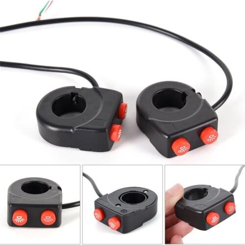 7/8'' Motorcycle Bike Handlebar On Off Button Head Spot Fog Light Switch Button Useful