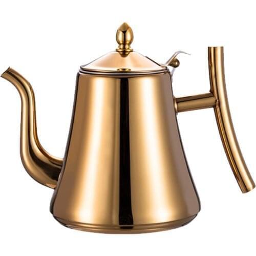 Coffee Teapot Stainless Steel Teapots Tea Kettles Drip Over Coffee Kettles Gooseneck with Handle for Home 3 Sizes Choose