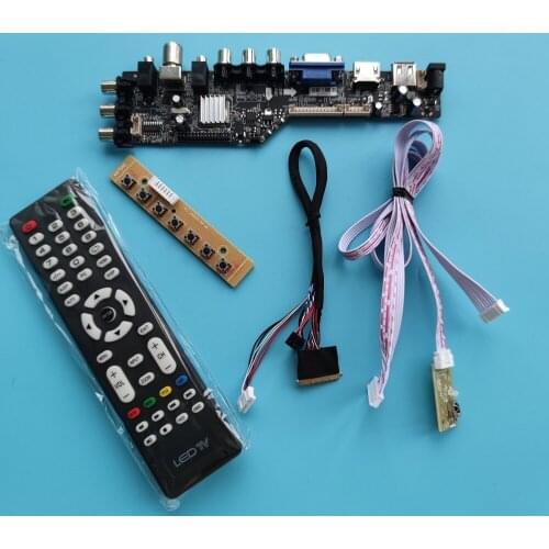 Kit For B116XW02 controller digital VGA AV TV remote board driver LED USB 1366x768 HDMI-compatible panel monitor DVB-T DVB-T2
