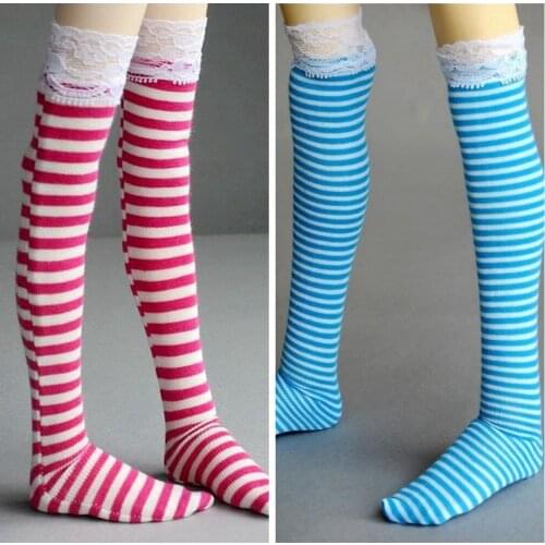 [wamami] 11# Red Striped Socks Stockings 1/3 SD DZ AOD BJD Dollfie Doll
