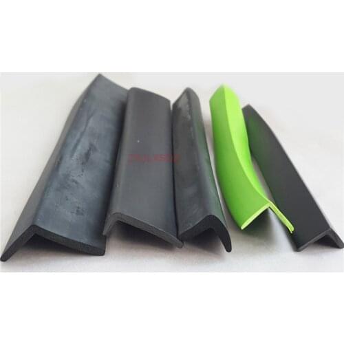 L-shaped rubber edging strip glass door sealing strip V-shaped weatherstrip edge guard edge trim