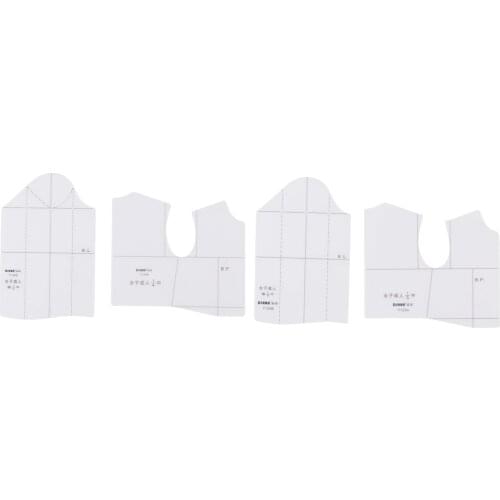 Handmade 1:4 1:5 Cloth Design Ruler Transparent Clothing Prototype Ruler