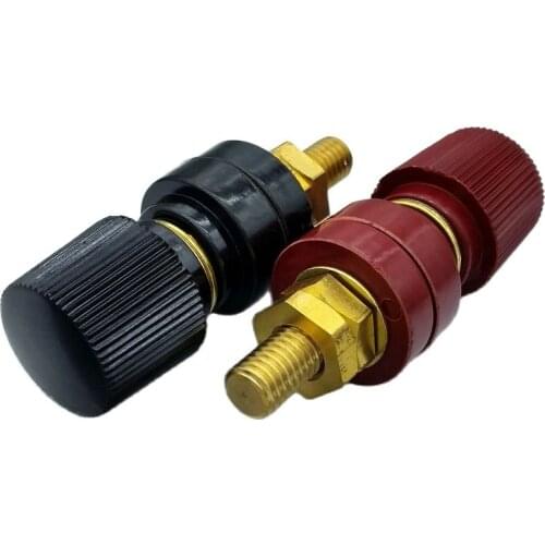 M10 Gold-plated copper 100A Large Current jumbo Terminals for inverter Voltage regulator electric welding machine 2pcs/lot