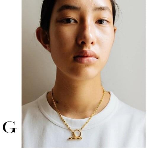 GHIDBK Hammered Chunky Statenment Bar Pendant Necklaces Simple Street Style Chokers Necklace Minimalist Collars Choker Necklace