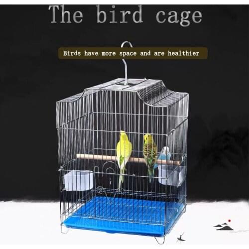 Metal Bird Cage With Toys Parrot Carrying Case Budgerigar Pigeon Acacia Thrush Large Birdcages Pet Carrier House parrots home