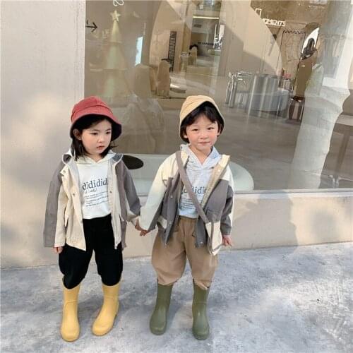 2021 spring and autumn new childrens casual jacket Korean boys and girls' color jacket boys clothes jacket