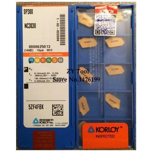 Authentic 10PCS single head slot blade, nc cutting blade SP300 NC3030 insert SPB32-3 SPB26-3 apply processing steel