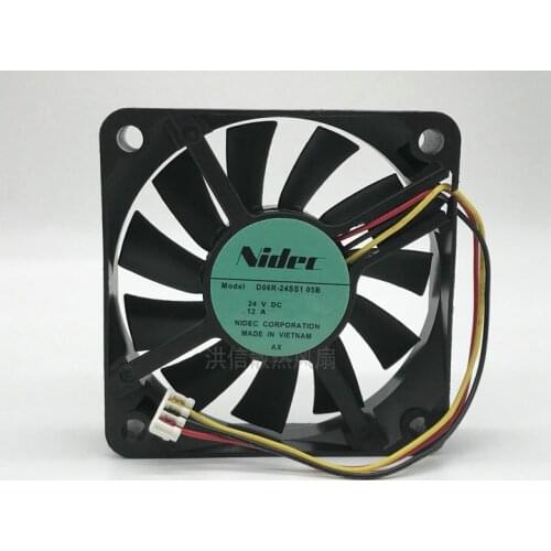 Original Nidec d06r-24ss1 05B 24V 0.12A 6cm 6015 3-wire frequency converter fan