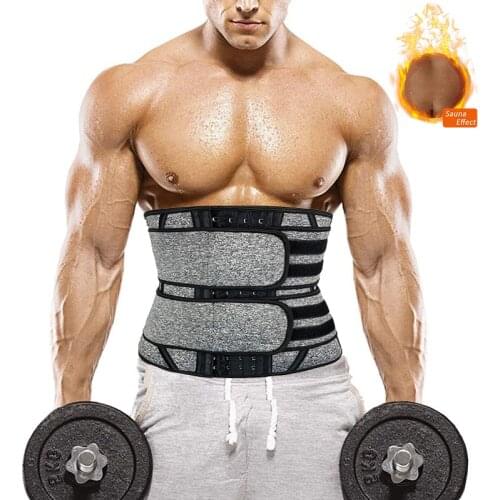 YAGIMI Slim Modeling Belt Girdle Sweat Trimmer Men Waist Trainer Slimming Body Shaper Belly Shapers Weight Loss Shapewear Tummy