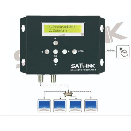 Satlink ST-6503 DVB-T Modulator Route DVB-T modulator AV Router DM Modulator DVB-T AV Digital RF Modulator