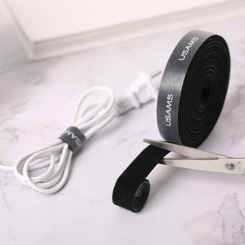 Cord Organizer Nylon Adhesive Magic Tape, Size: 20 mm x 1 m for BQ Mobile BQ-5514L Strike Power 4G (2019)