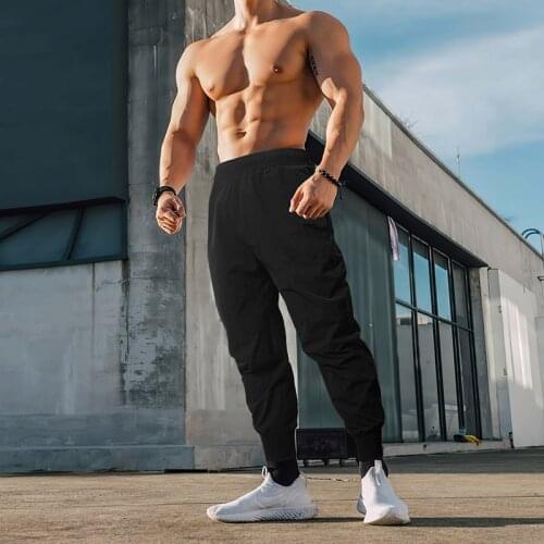Fitness Joggers Pants Men Summer Sweatpants Running Pants Gym Clothing Men Jogging Trackpants Sports Pants Bodybuilding Trousers