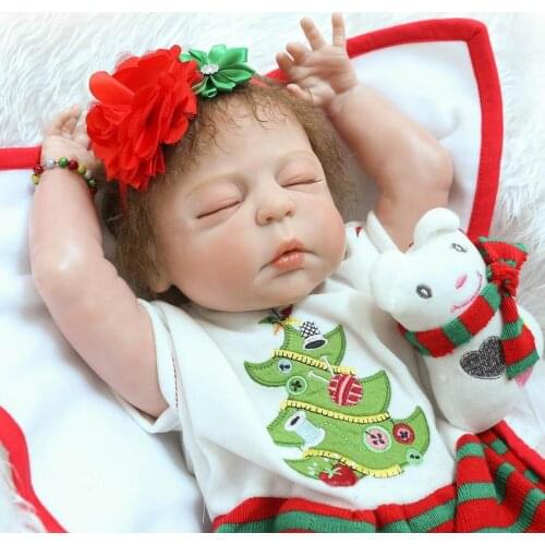 57cm Silicone Baby Reborn Dolls Lifelike Doll Newborn Toys Girl Gift for Children Birthday Xmas Clothes Doll Bonecas Bebe