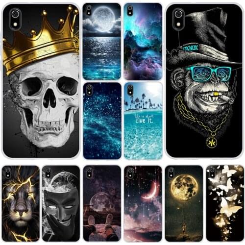 Silicone Case For Xiaomi Redmi 7a Cases Full Protection Soft Tpu Back Cover On Redmi 7 A Bumper Hongmi 7a Phone Shell Bag Coque