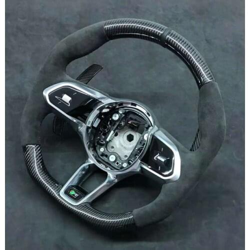 Cuatomized Real Carbon Fiber Sports Steering Wheel for Jaguar E-PACE EV400 XEL 2020 with Paddle Shift