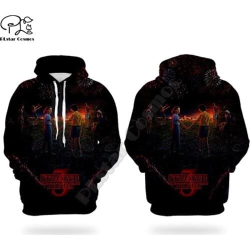 Strange things 3D printed Hoodies sweatshirts Men Women Fashion Hooded Long Sleeve streetwear Pullover cosplay costumes