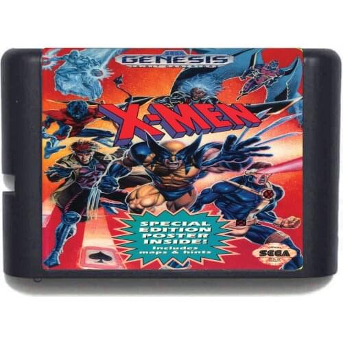 X-MEN NTSC-USA 16 bit MD Game Card For Sega Mega Drive For Genesis